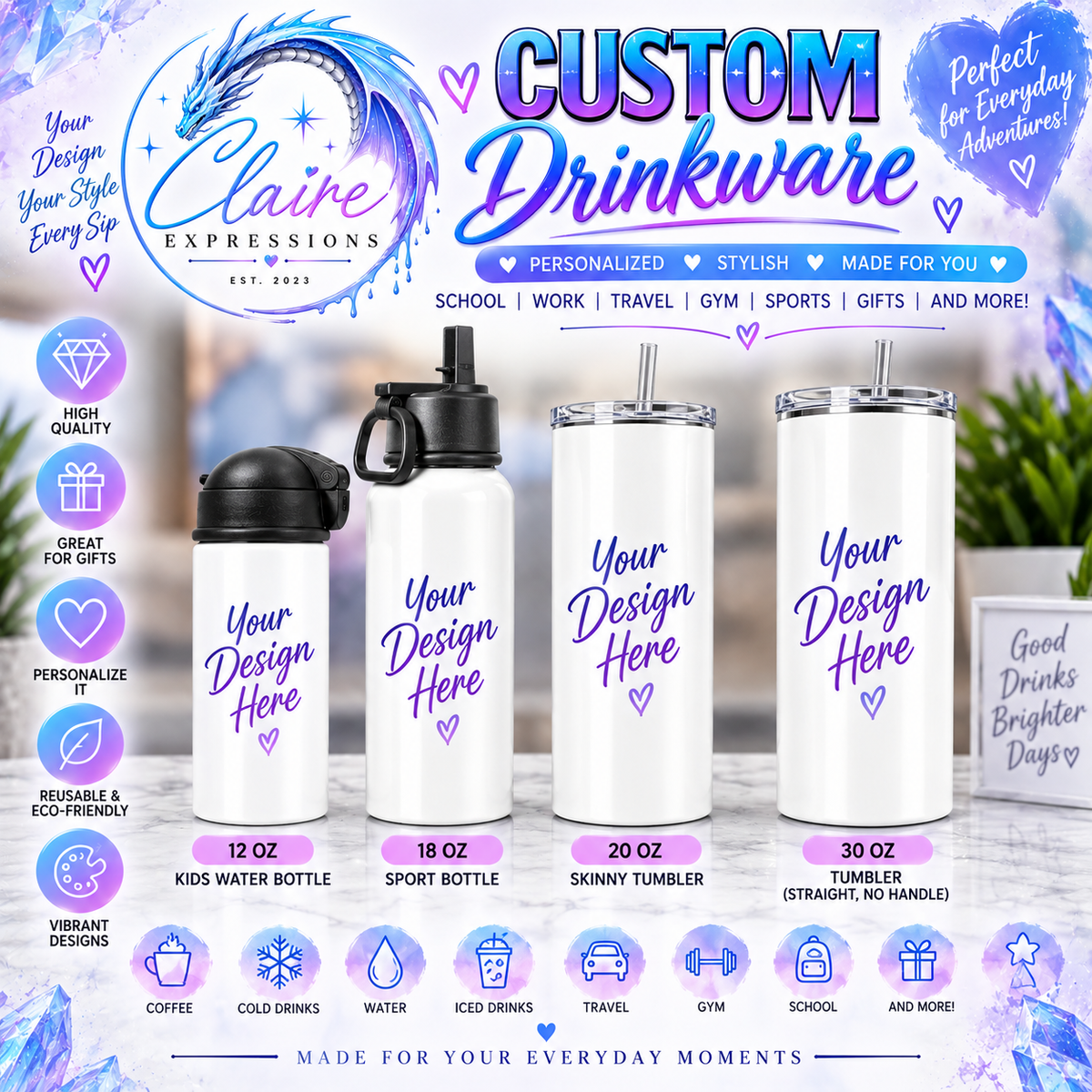 Custom Drink Ware