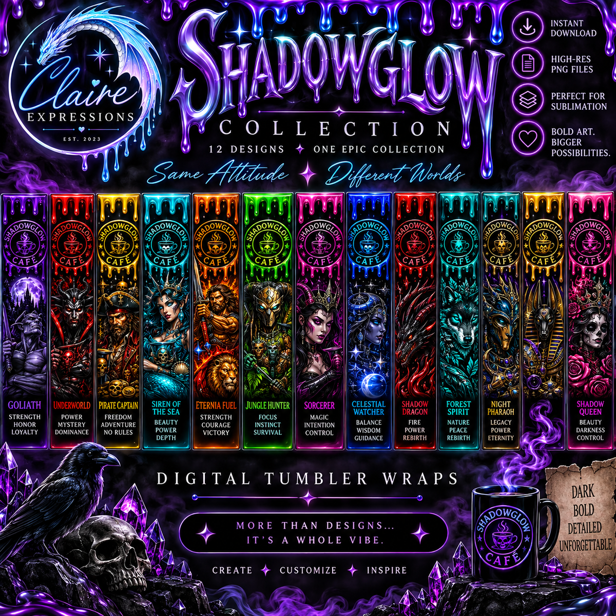 Shadow Cafe Collection Digital Downloads