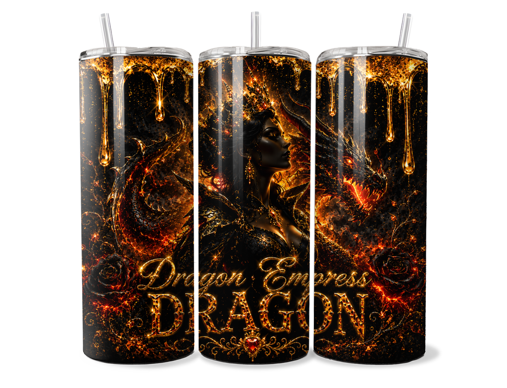 Dragon Queen – Dark Fantasy 20oz Tumbler Sublimation Design