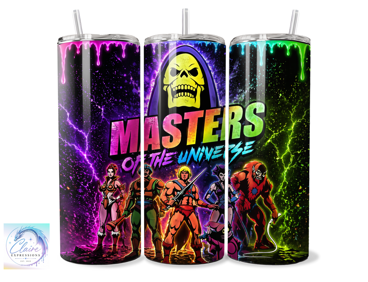 Masters of the Universe Skeletor & He-Man | Neon Retro 20oz Digital Download