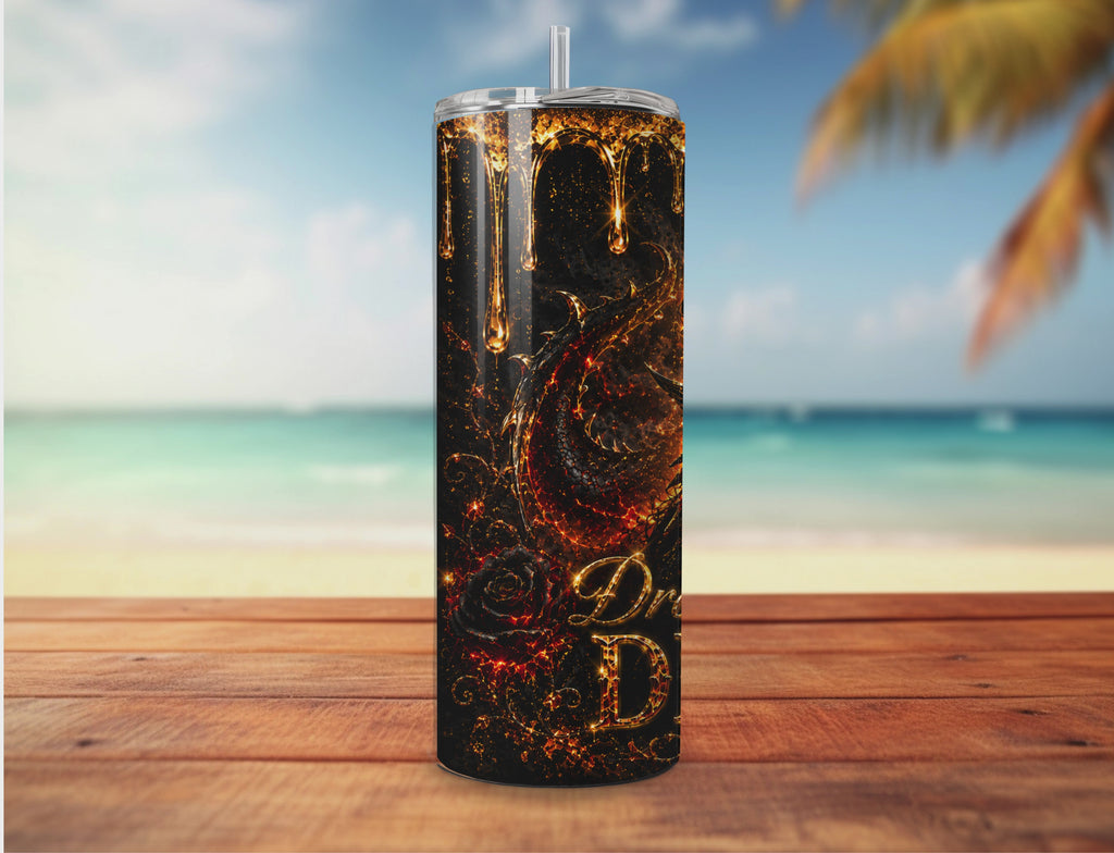 Dragon Queen – Dark Fantasy 20oz Tumbler Sublimation Design